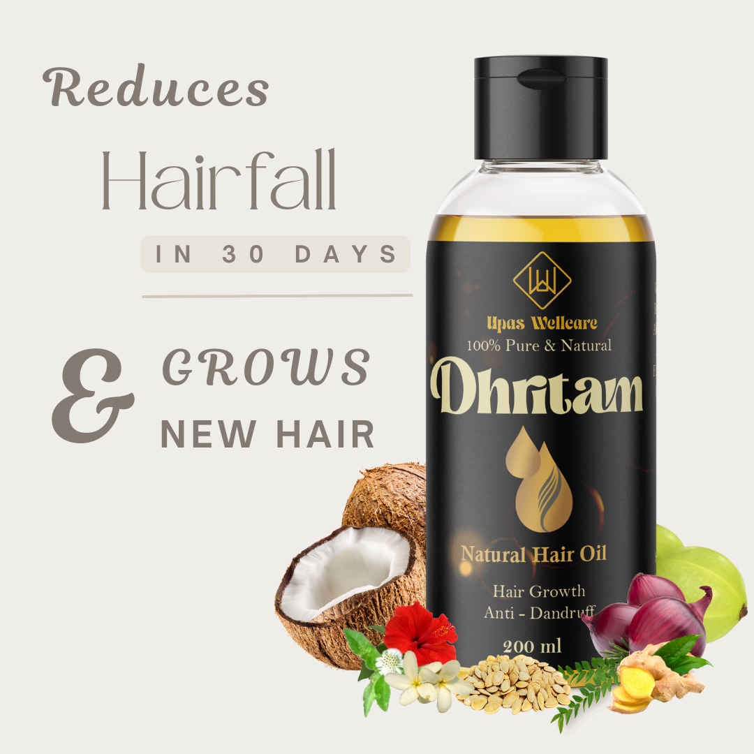 dhritam herbal hair oil – 18 herbs ayurvedic hair growth oil (200ml) dhritam herbal hair oil – 18 herbs ayurvedic hair growth oil (200ml)